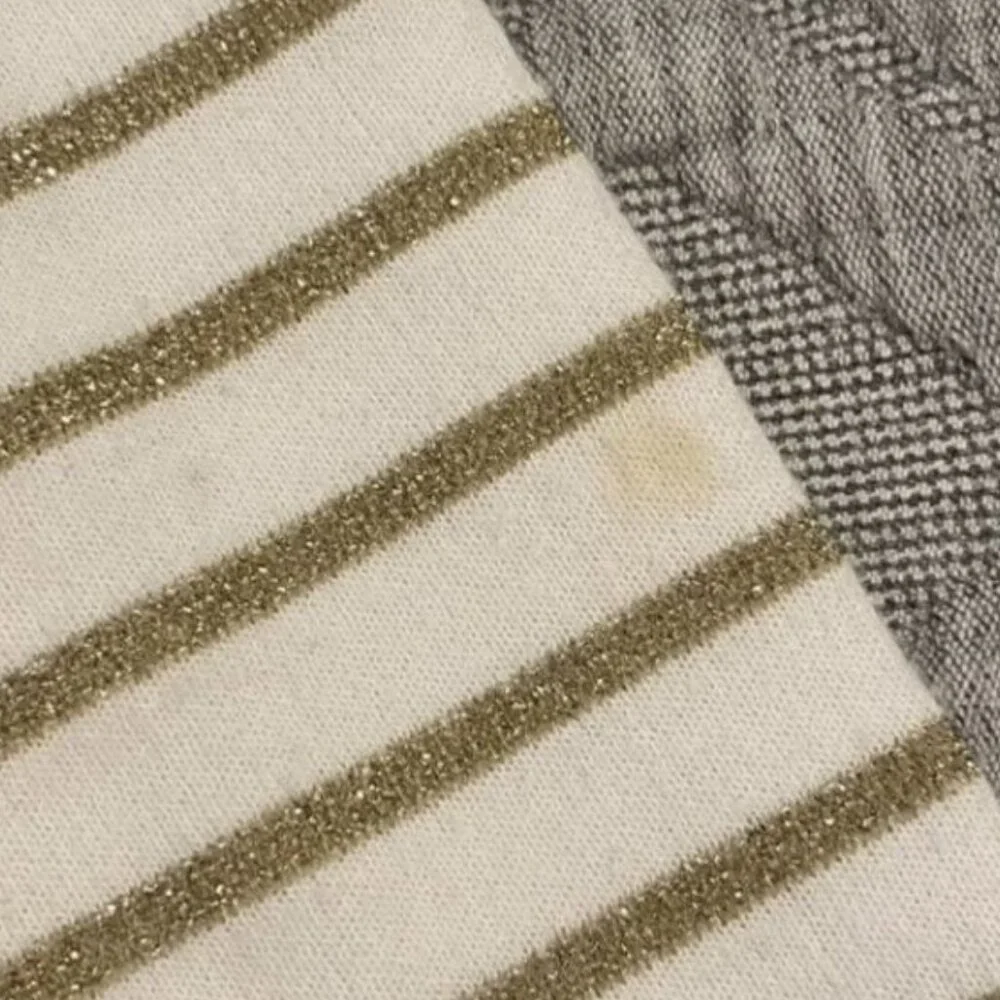Mini Boden 2-3Y Glittery Gold Polkadots & Stripes Tulle Dress